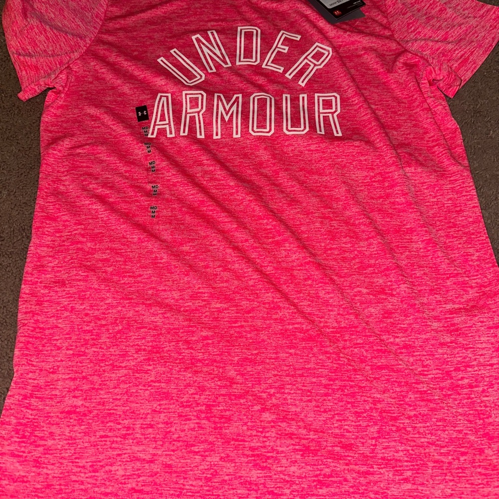 NWT Under Armour Pink Tee